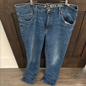 Devil-Dog 38x30 Men's Relaxed Fit Blue Jeans
